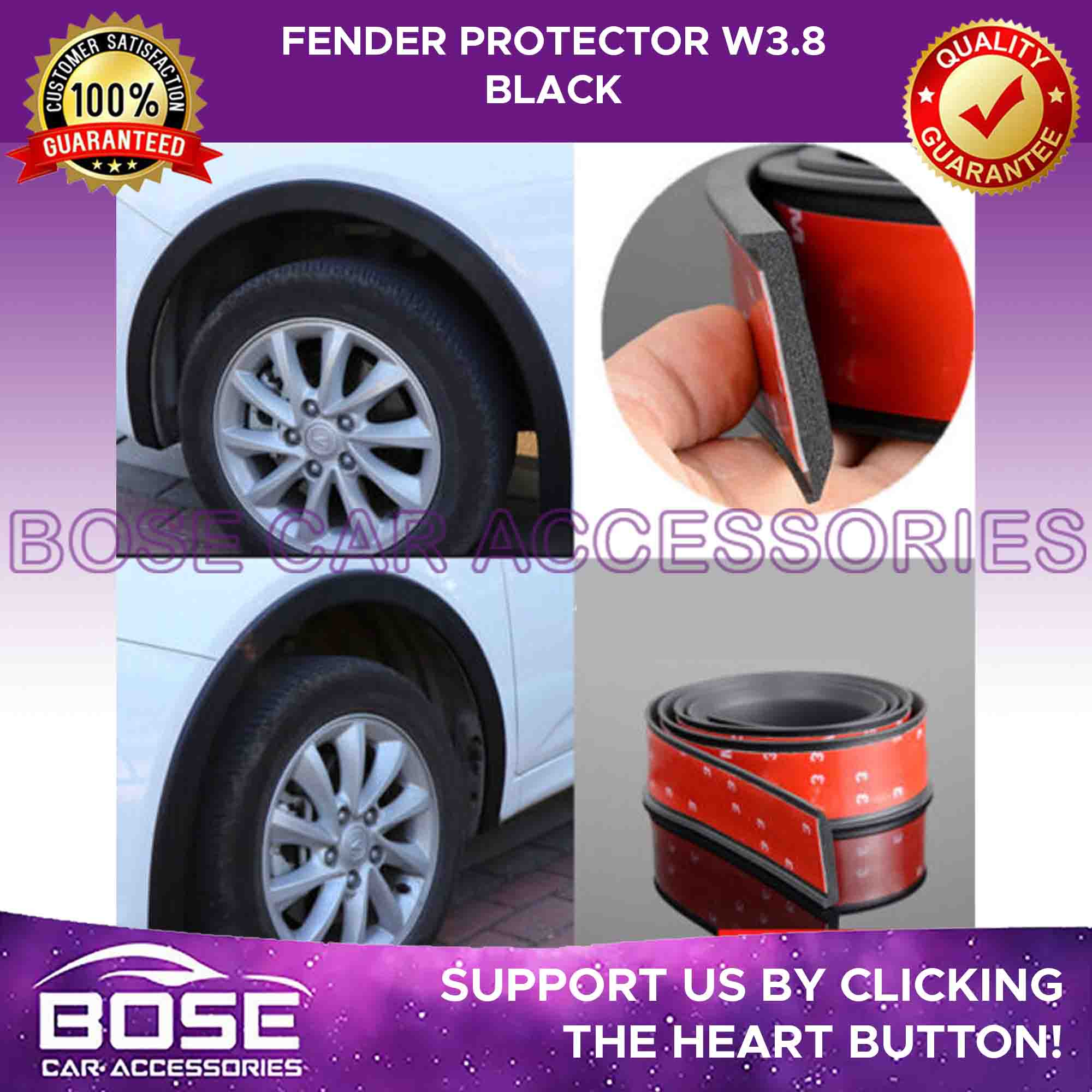 4pcs/set Universal Fender Protector for Car Eyebrow Strip Protector Car