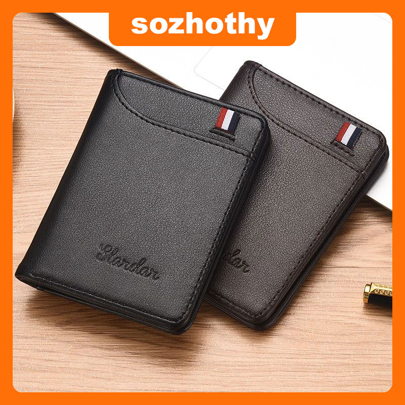 [Delivery on the same day] Men's vertical personality mini wallet multi