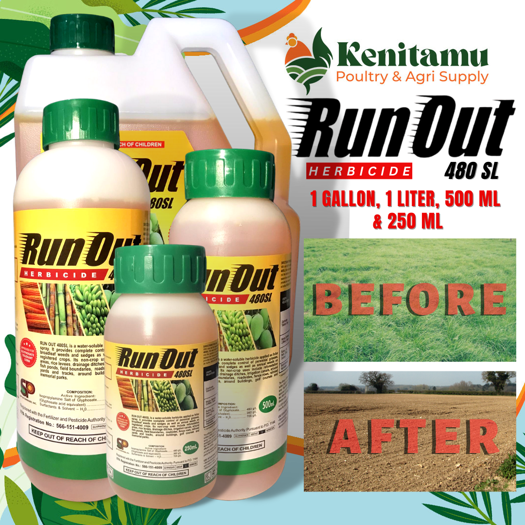 RUN OUT 480 SL HERBICIDE / LIKE CLEAROUT (500 ML & 250 ML) | Shopee ...