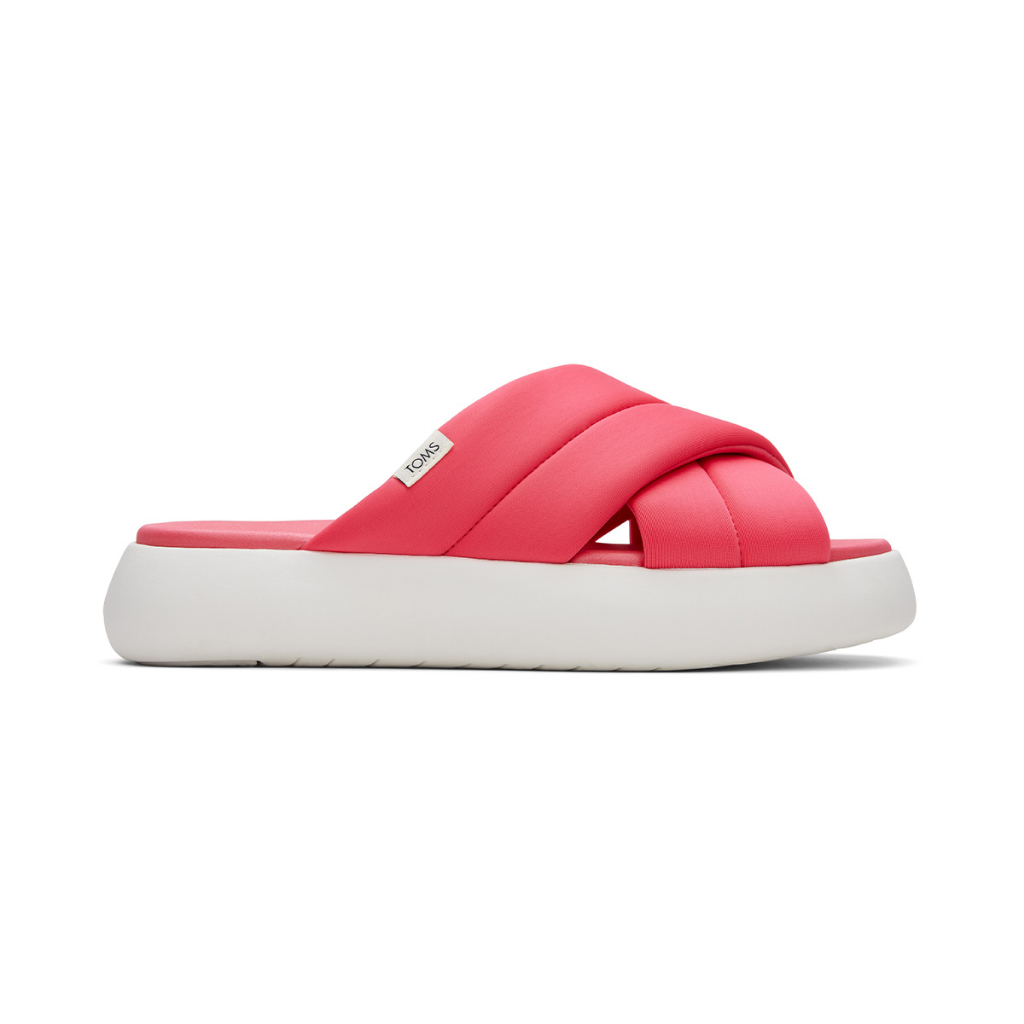 TOMS Sandals Alpargata Crossover Women Raspberry REPREVE® Jersey