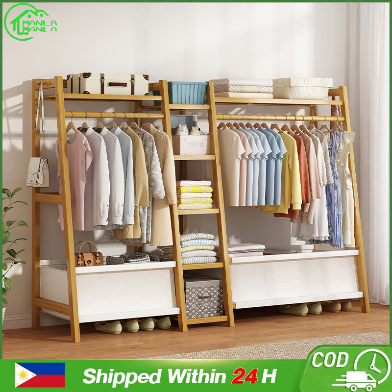 Clothes Hanger Floortoceiling Bedroom Clothes Rack Home Room Storage Coat Rack Indoor Clothes
