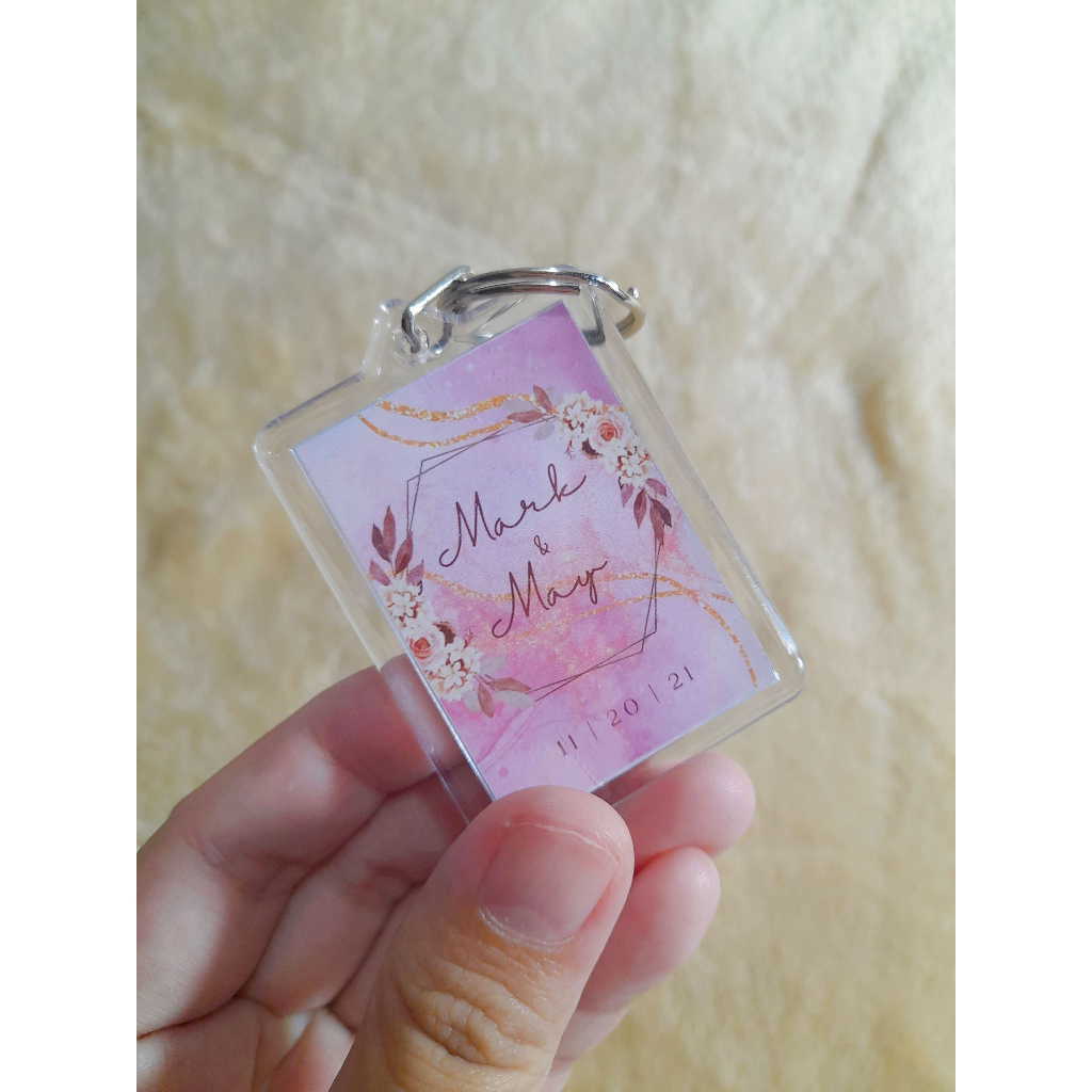 ACRYLIC RECTANGLE KEYCHAIN SOUVENIR | Shopee Philippines