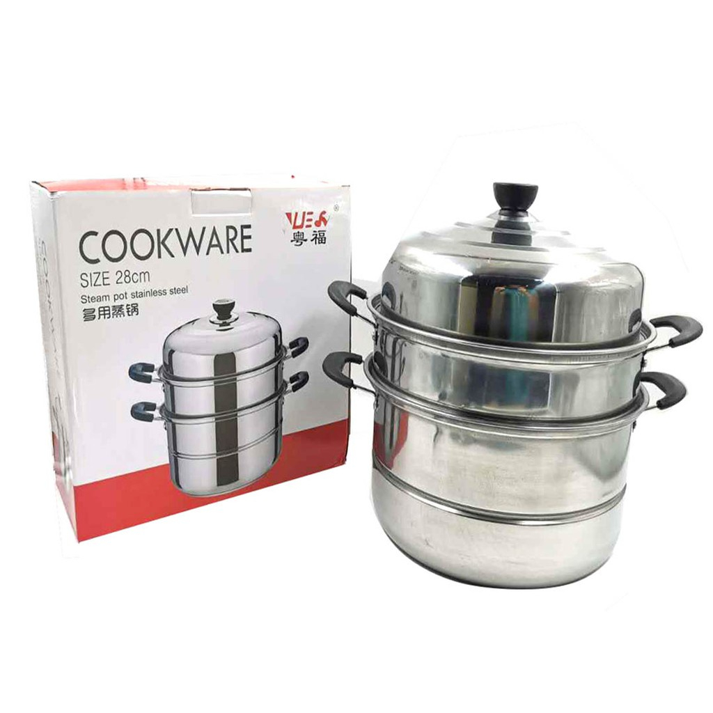 Steamer Big for Steam Siopao Siomai Leche Flan Stainless Steel Cooking