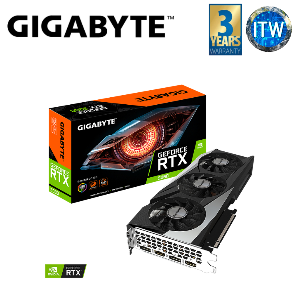 ITW | Gigabyte GeForce RTX 3060 Gaming OC 12GB GDDR6 LHR Graphic Card ...