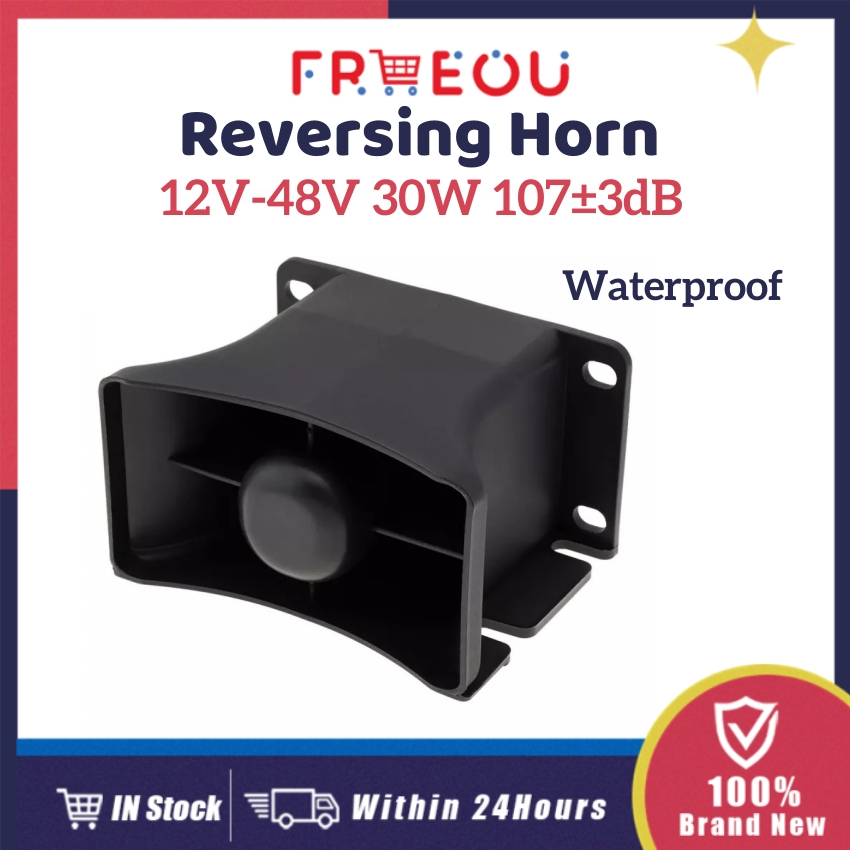 12V48V 30W 110dB Reversing Horn Speaker Reverse Alarm Back Up Alarm