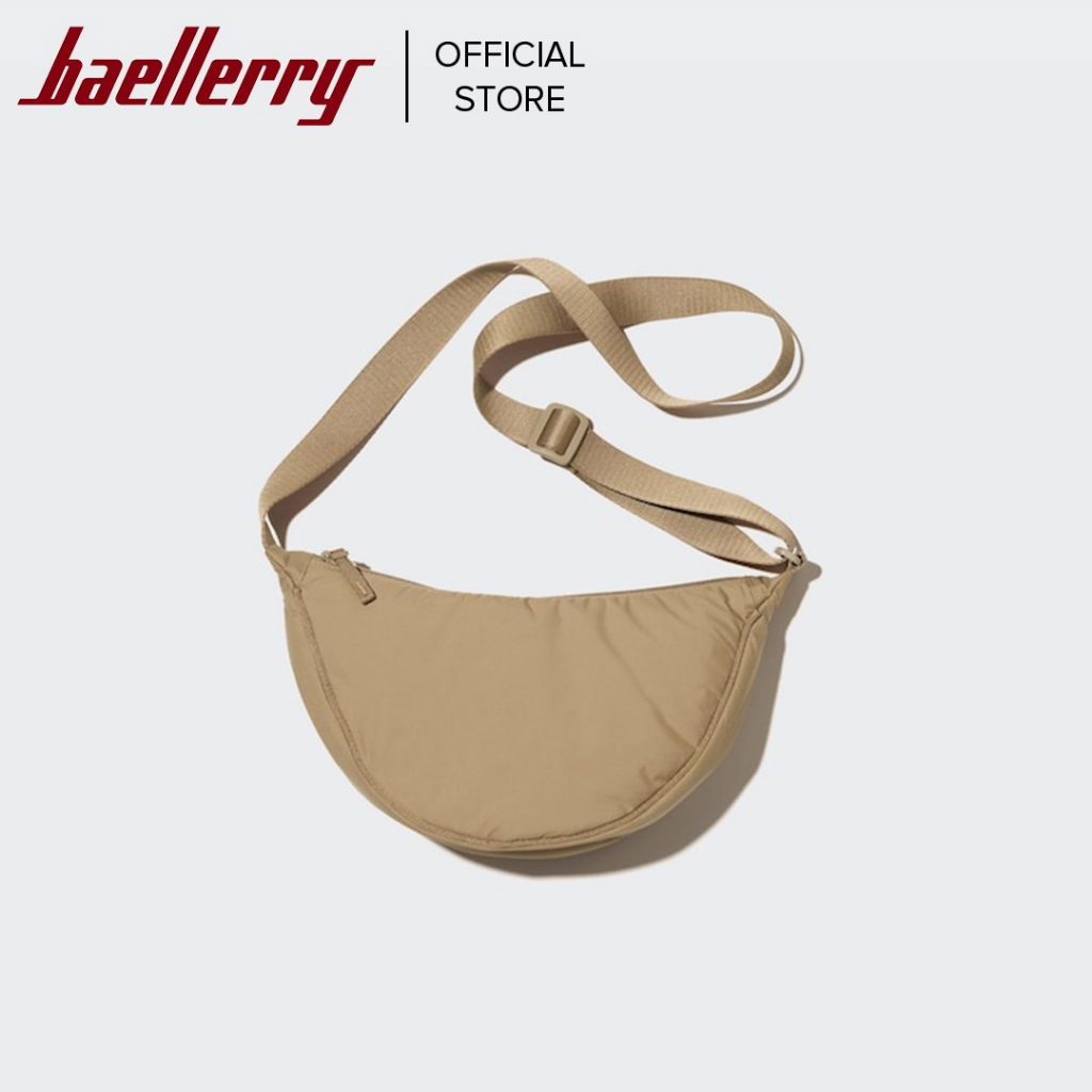 Baellerry Korean Style Unisex Dumpling Bag Nylon Material Crossbody Bag