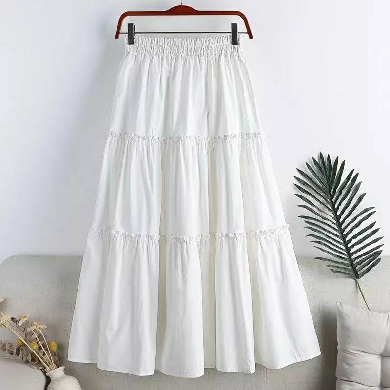 Aesthetic Trending Maxi Skirt White Summer OOTD Actual pic posted ...