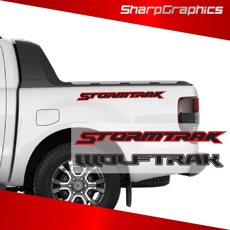 Ford Ranger Wolftrak Stormtrak Rear Side Sticker Decal 