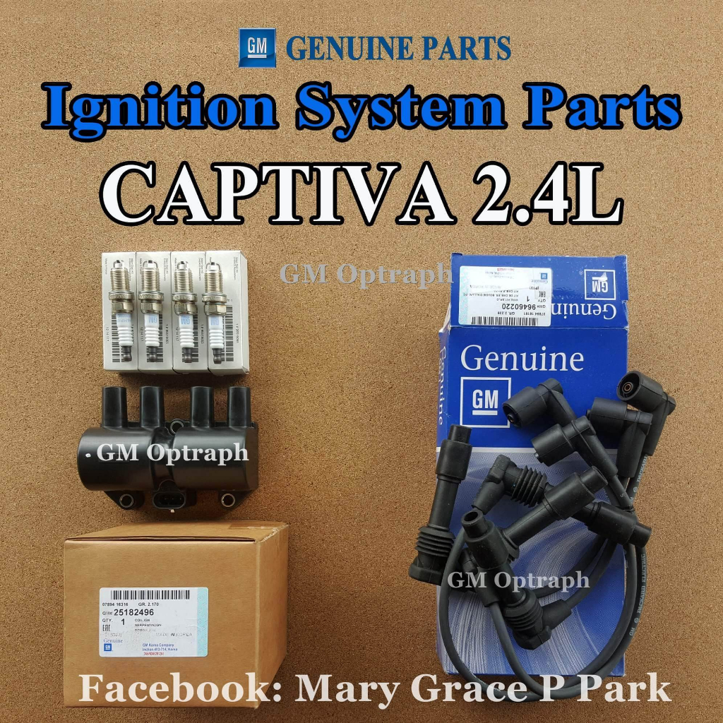 Chevrolet CAPTIVA 2.4L ignition Coil High Tension Wires & Spark Plugs