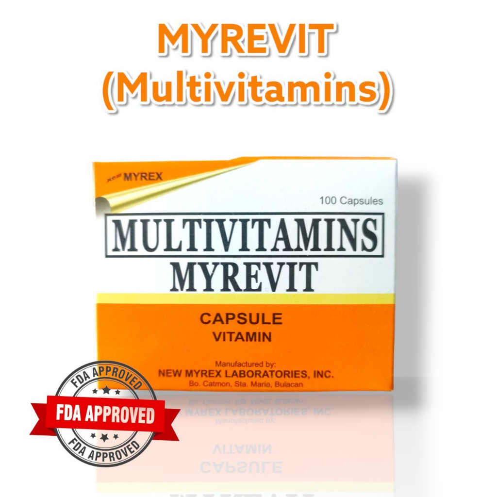 MYREVIT MULTIVITAMINS Capsule by 100's/box Shopee Philippines