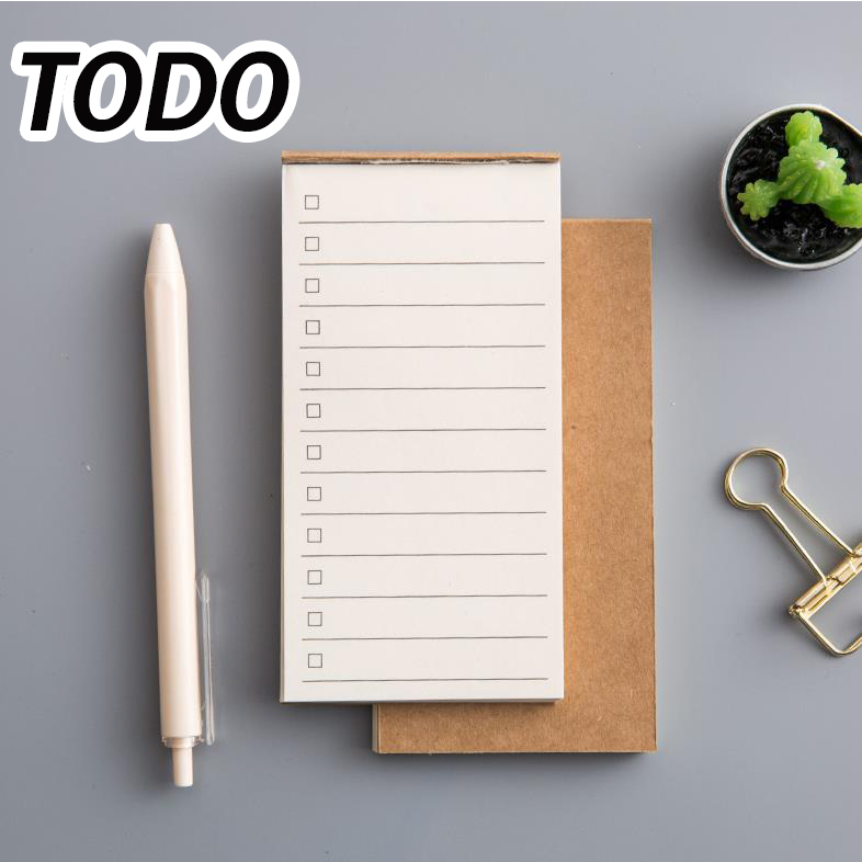 Pocket notepad Pad Portable Memo Notepad TODO Tearable kraft Paper