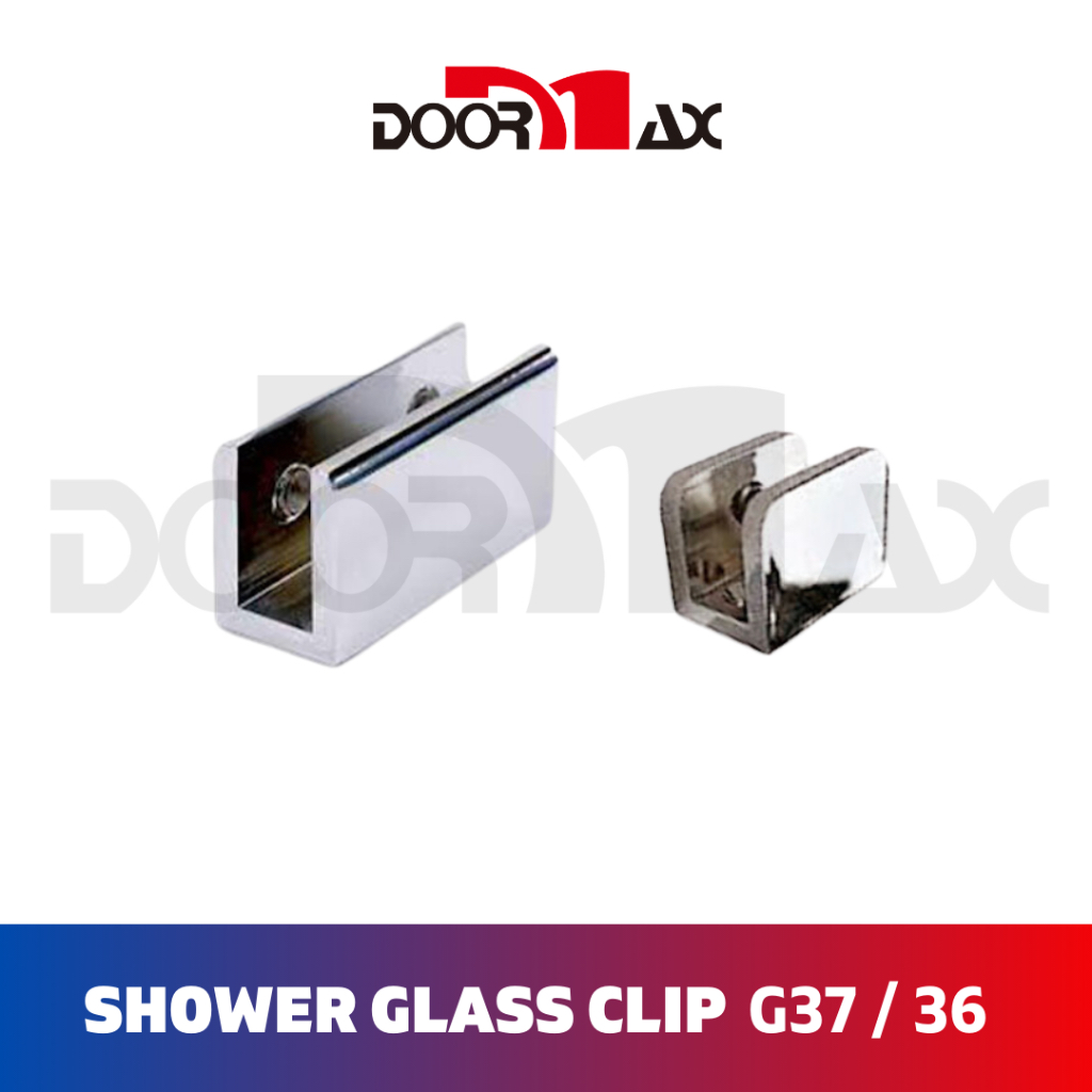 DOORMAX Shower Glass Shelf Clip G37, G36 | Shopee Philippines