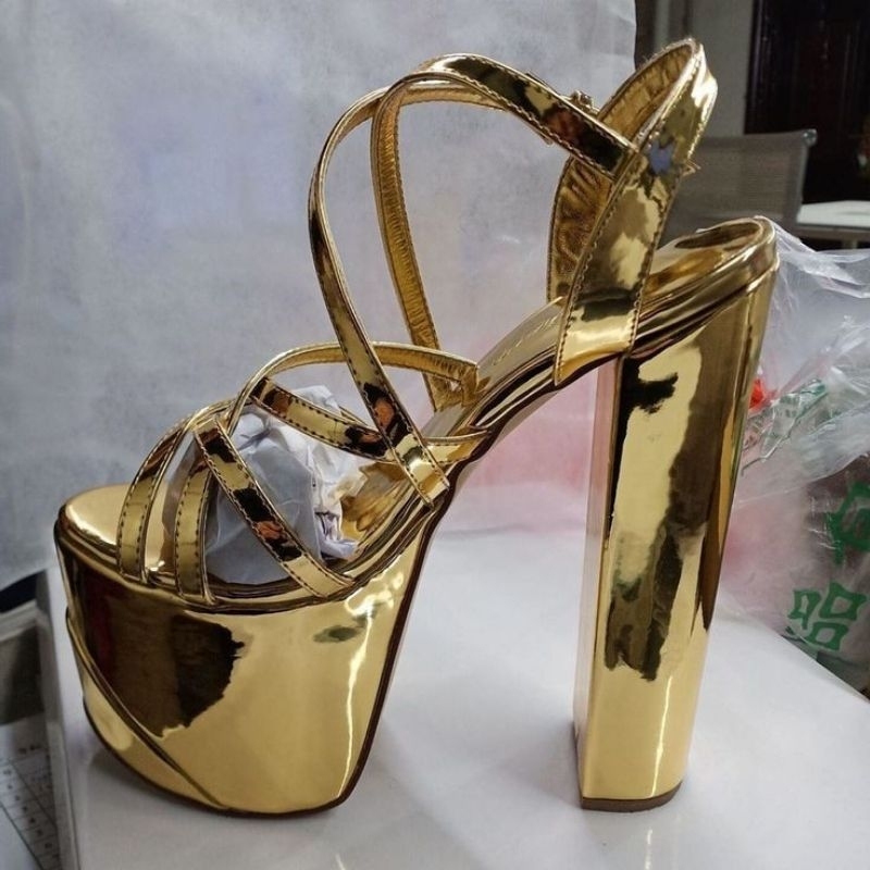 Gold thin outlet heels