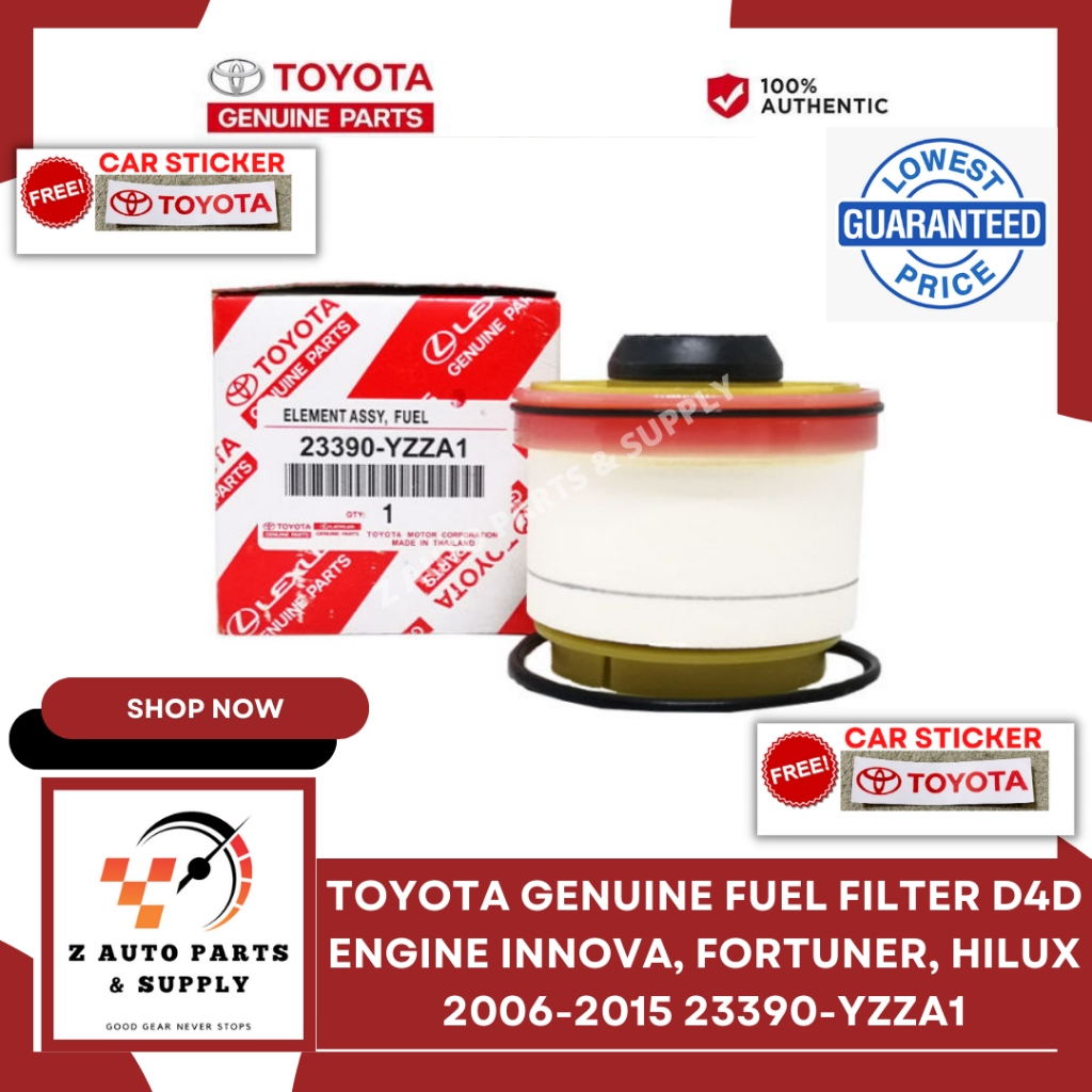 FUEL FILTER D4D ENGINE INNOVA, FORTUNER, HILUX 20062015 23390YZZA1