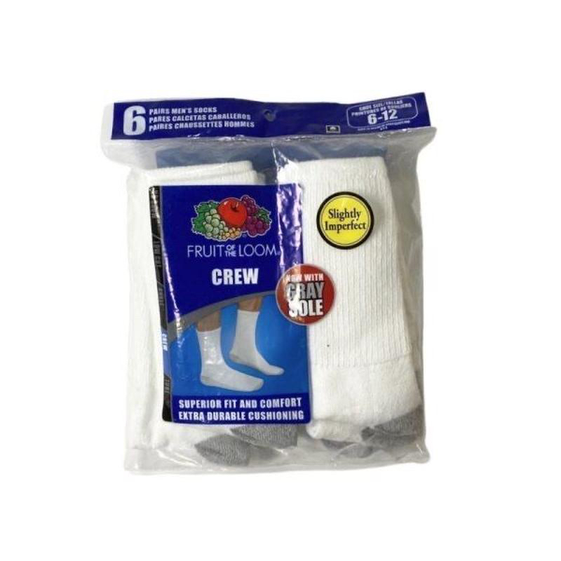 Fruit Of The Loom crew socks men 6-12 | Shopee Philippines