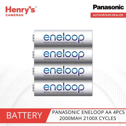 Panasonic Eneloop Aa 4pcs 2000mah 2100x Cycles Rechargeable Battery