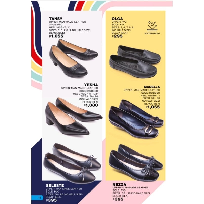 Mse Ladies Casual Black Shoes(Work/School) Shopee Philippines