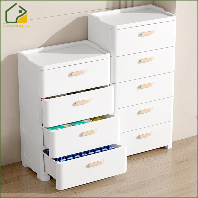 70cm Wide Plastic drawer cabinet for clothes with wheels cabinet ...