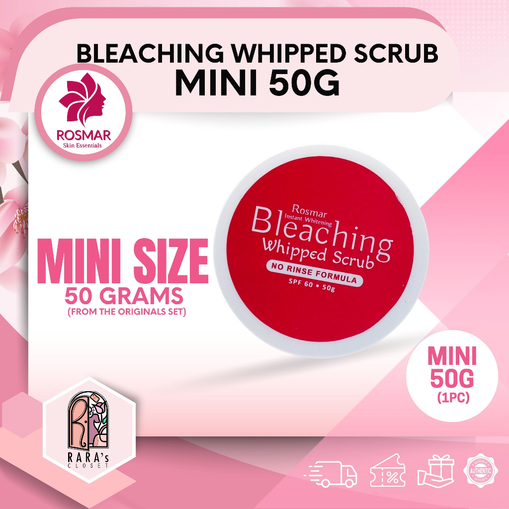 Shop rosmar bleaching whipped scrub for Sale on Shopee Philippines