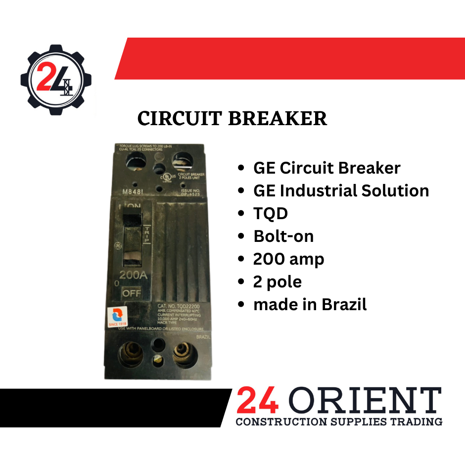 GE Circuit Breaker TQD Bolt on 200A Shopee Philippines