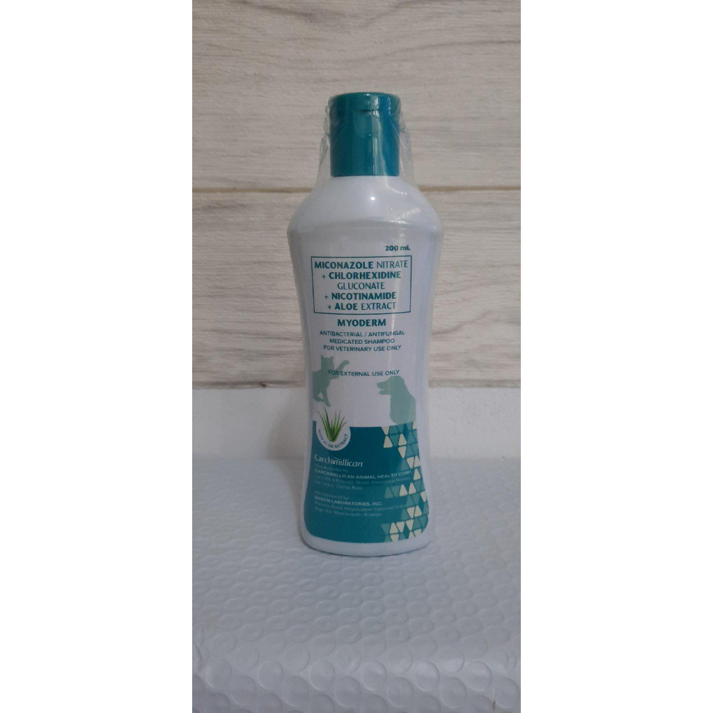 MYODERM (ANTIBACTERIAL/ANTIFUNGAL MEDICATED SHAMPOO) 200ML | Shopee ...