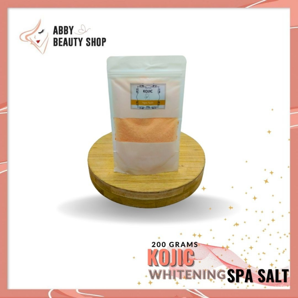 Spa Salt Scrub Whitening Milk Kojic 200g By Mayfair Smooth Soft Glowing