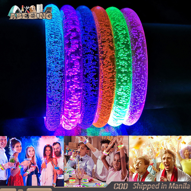 5 Pcs LED Glow Bracelet Cheering Party Supplies Concert Lights Pen