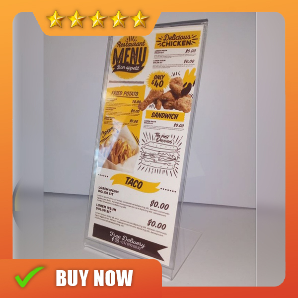 Display Stand Desk Shelf High Stand Transparent Acrylic Display Card