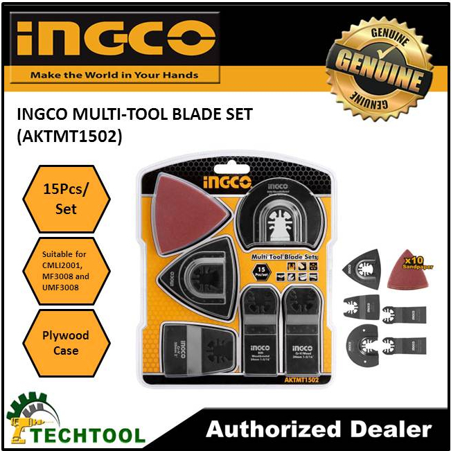 INGCO MULTITOOL BLADE SET 15PCS/SET (AKTMT1502) Shopee Philippines