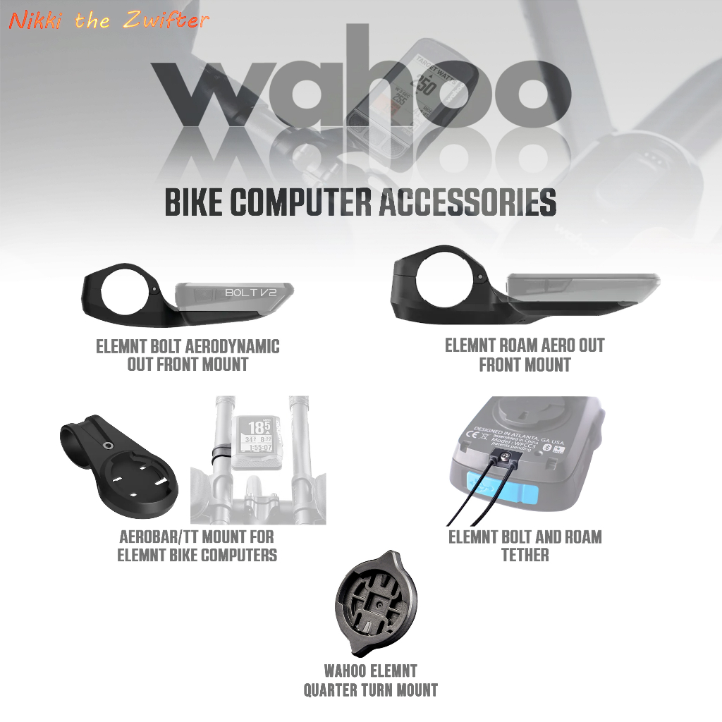 Wahoo Bolt V1 Bolt V2 Roam V1 Roam V2 Tether Aero Mount TT Mount ...