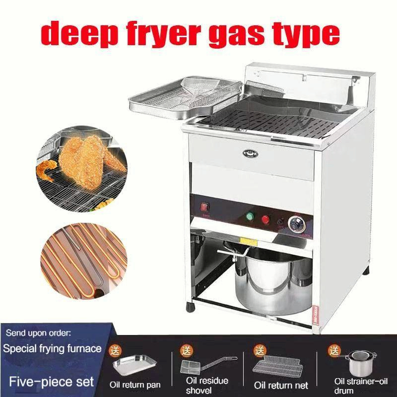 40L deep fryer gas type fryer gas type large capacity frying pan oil