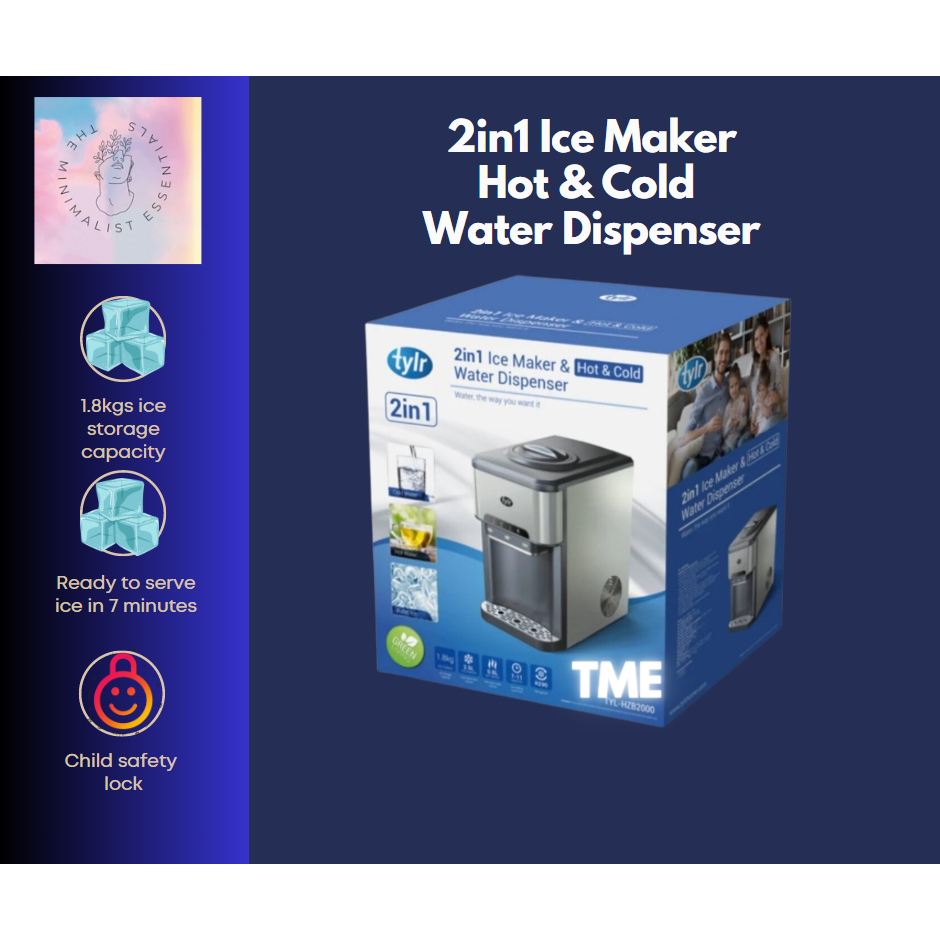 TYLR 2 in 1 Ice Maker & Hot & Cold Water Dispenser Shopee Philippines