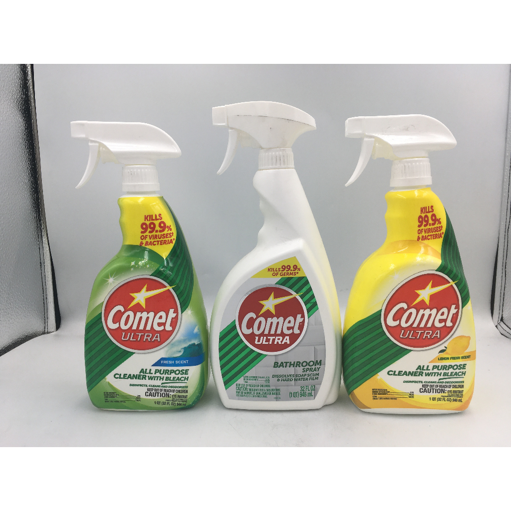 Comet Ultra Bathroom Spray / All Purpose Cleaner with Bleach 17floz