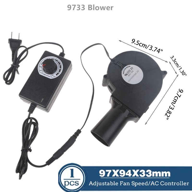 NEW 9733 Blower Fan With Speed Controller Barbecue Fan Air Blower ...