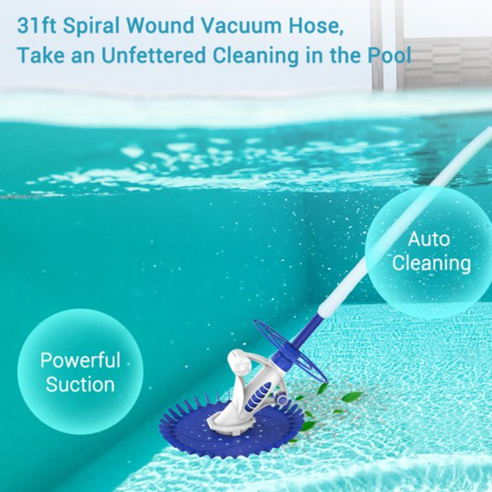 POWER FORCE Platinum Automatic Swimming Pool Cleaner Climb Wall Suction