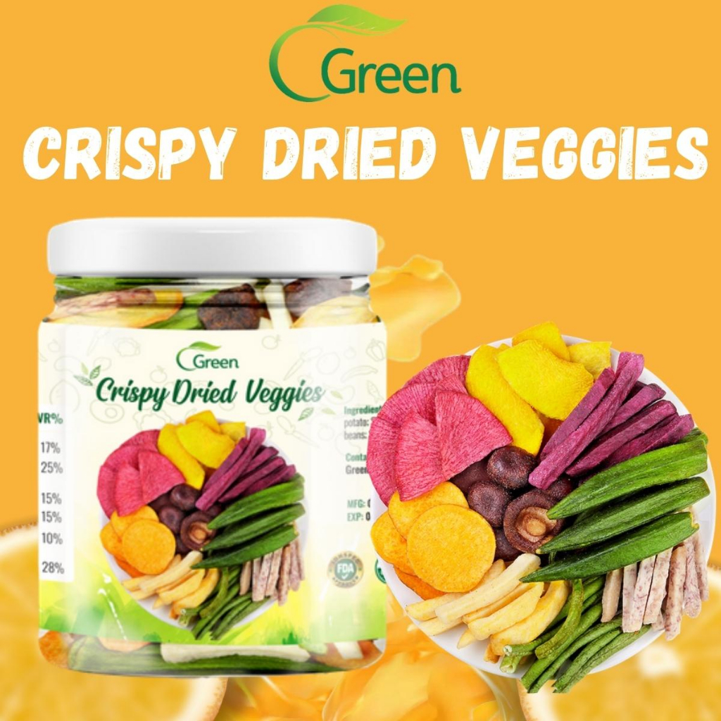 Green Crispy Veggies Dried Vegetable Snack Crispy Vegetable Chips Mixed