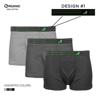 Organic Mens 100% Cotton Classic Boxer Brief Set of 3 Assorted Colors  Collection korean underwear for men cotton underwear set high quality briefs  for men breathable underwear men undergarment for men free