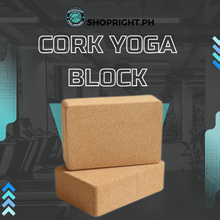 Yoga Block Cork Sport Home Gym Exercise Wood Yoga Brick Soft High Density  Block for Indoor