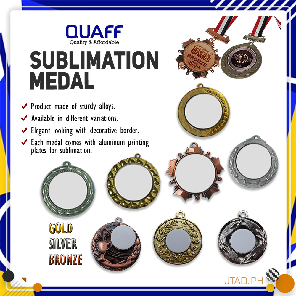 Sublimation Printable Medal Gold Silver Bronze (1pc) | Shopee Philippines