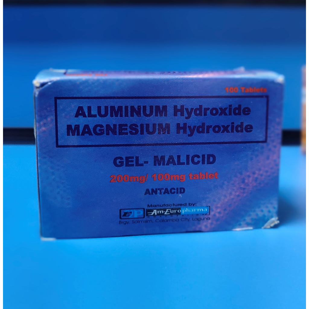 Aluminum hydroxide Magnesium Hydroxide GelMalicid 200mg/100mg Tablet