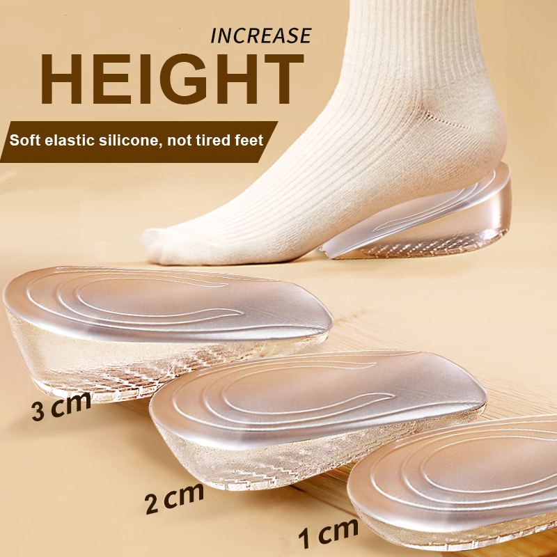 Silicone Transparent Increase Height Insolves For Men Woman Size Inner ...