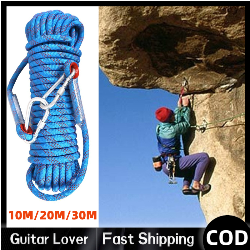 [LOCAL] 10mm Rock Climbing / Hiking Rope Safety Rescue Utility Rope 10M ...