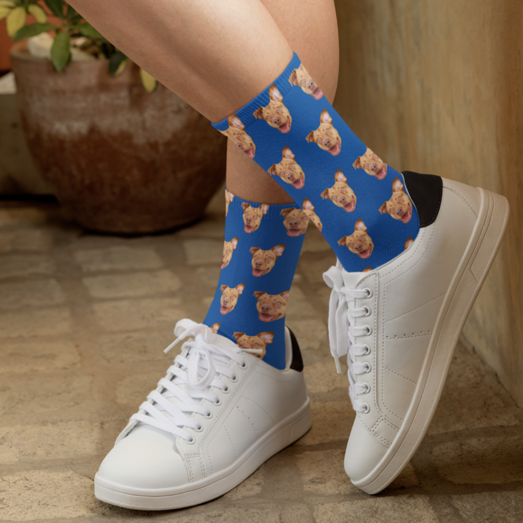 Customized Crew Socks Personalized Long Socks Gifts for Him Long Socks