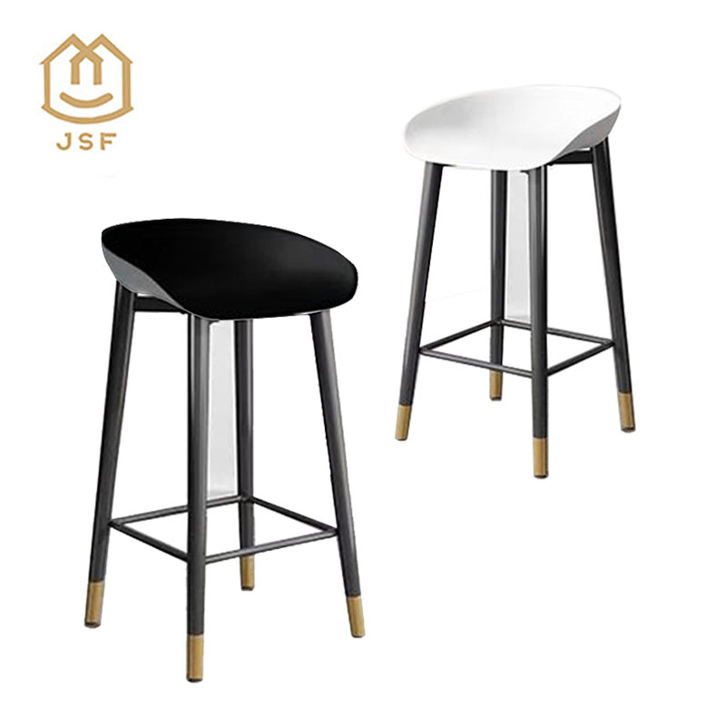JSF Modern Nordic Bar Stool High Chair Bar Table Chair High Stool Front