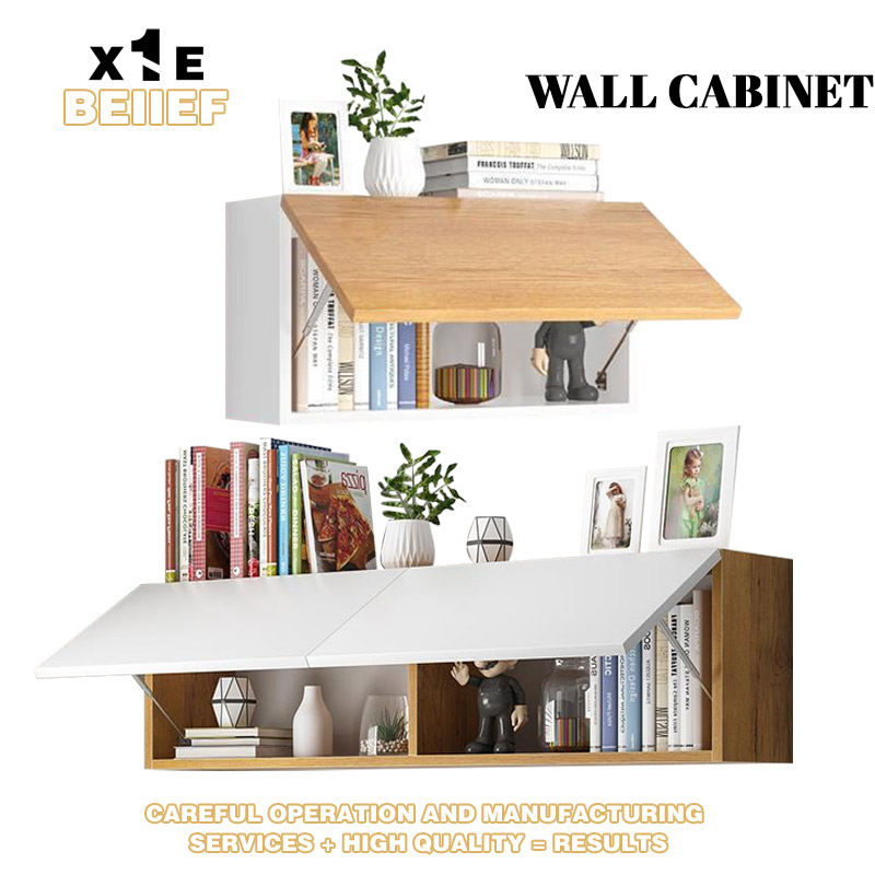 Wall mounted store bookshelf cabinet