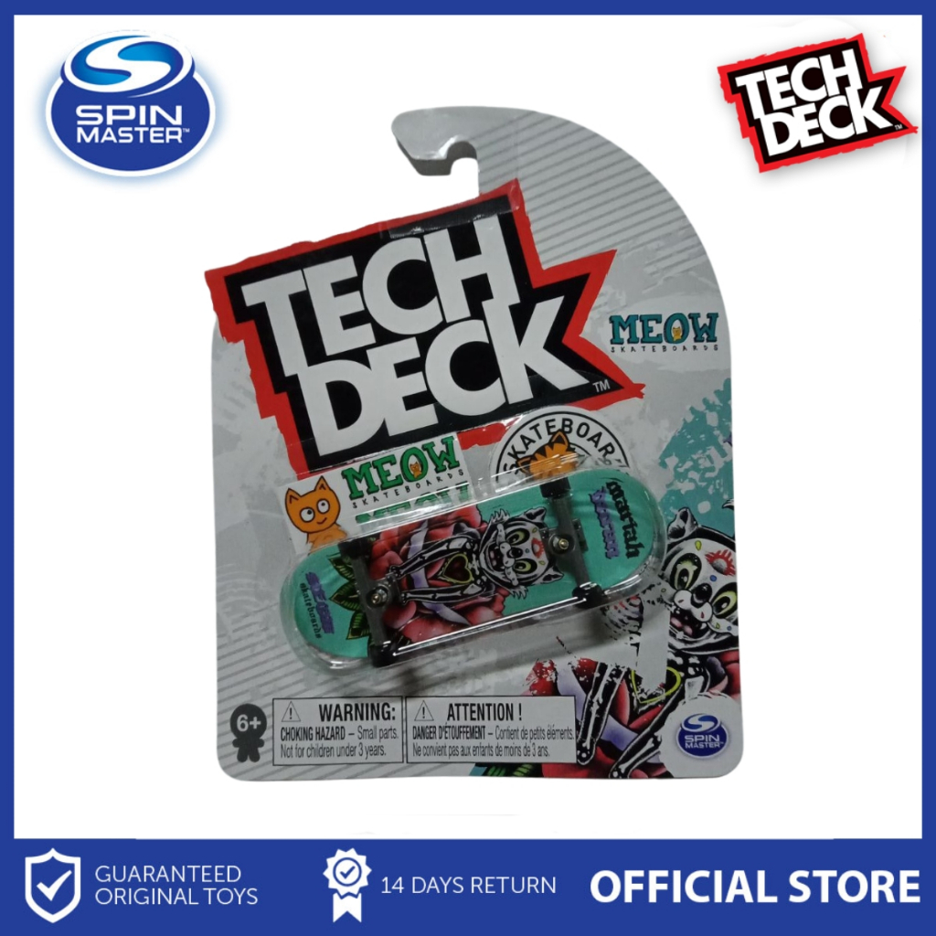 Tech Deck 96mm Mini Fingerboard Skateboard Meow Skate Toys for Kids