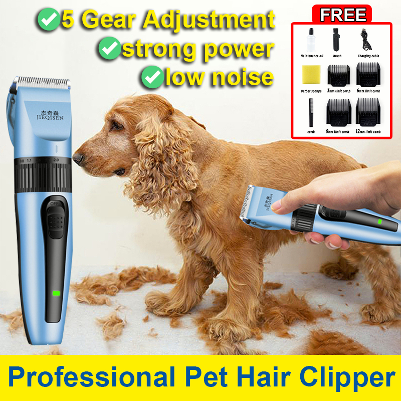 Professional Pet Hair Clipper Razor Set for dog cat USB Rechargeable