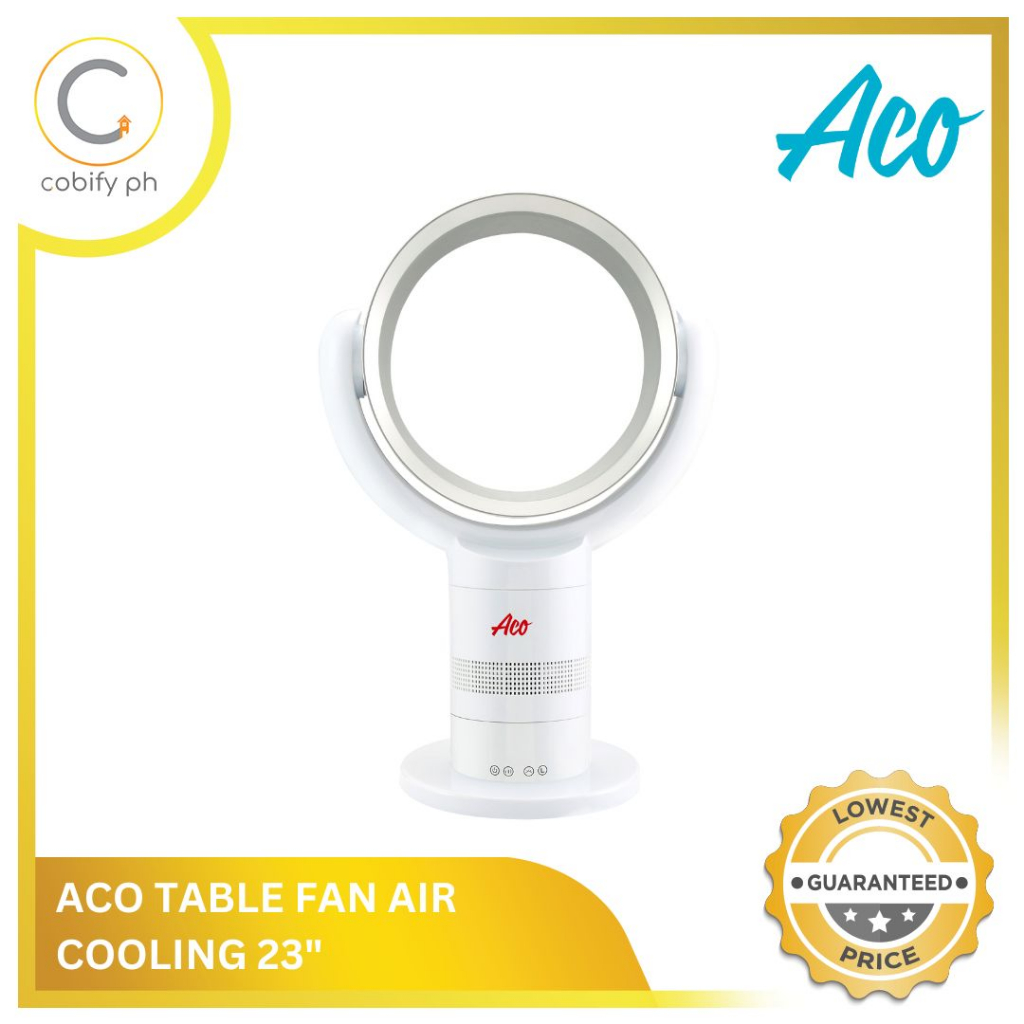 ACO Table Fan Air Cooling 23" Bladeless Fans for Homes, Safe for Kids