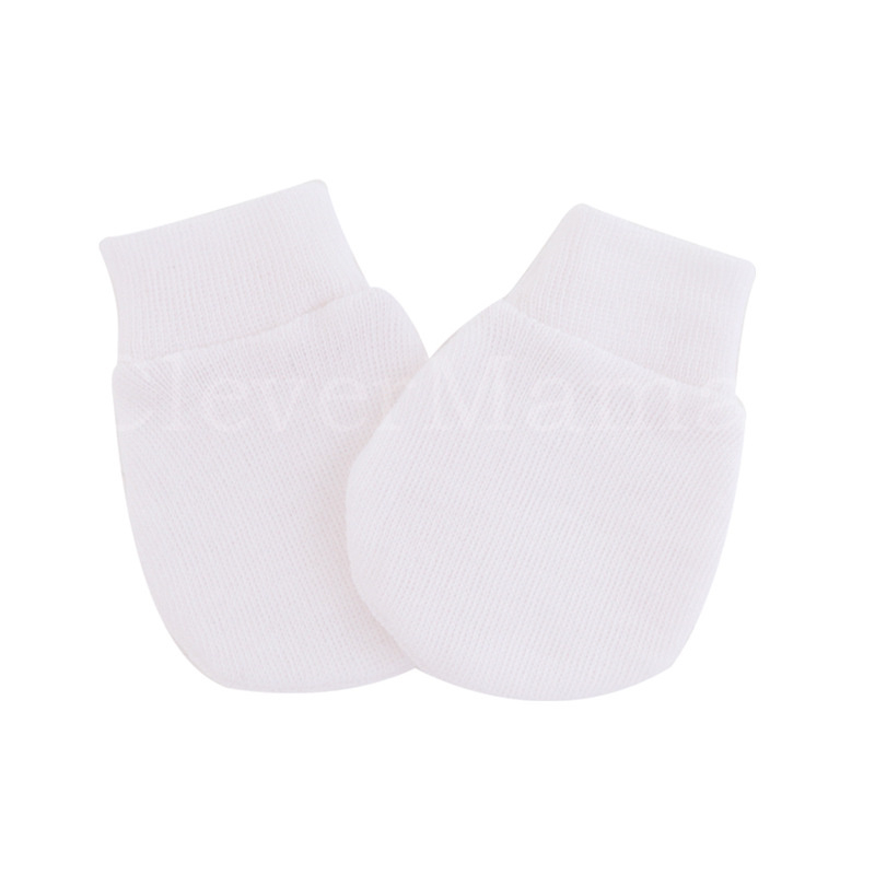 CleverMama Newborn infant Mittens Gloves Baby Cotton Mitten Gloves Anti
