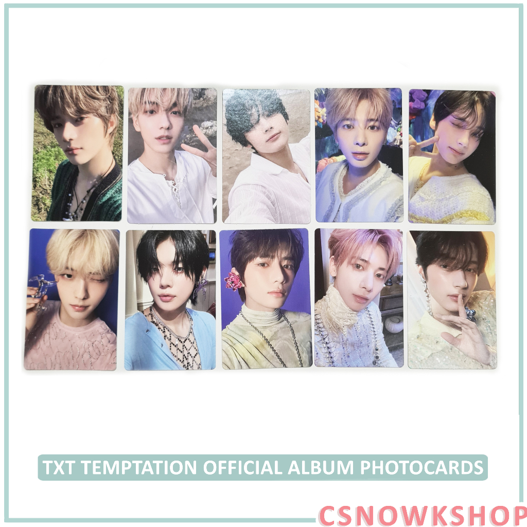 TXT TNC TEMPTATION Official Album Photocard Lullaby Farewell Nightmare ...